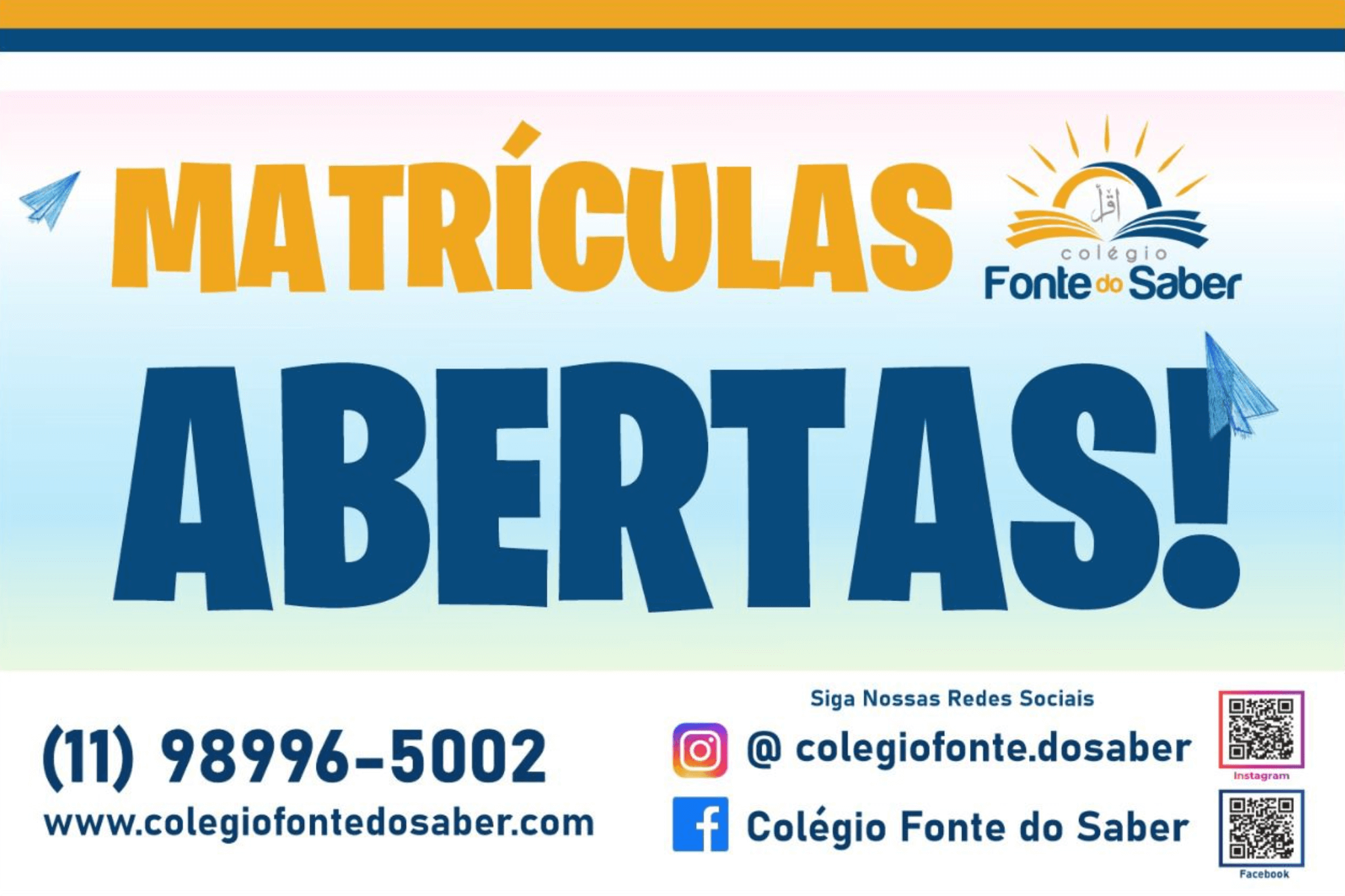 Matrículas Abertas!